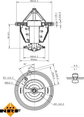 NRF 725132 - Termostato, Refrigerante www.autoricambit.com