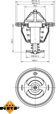 NRF 725174 - Termostato, Refrigerante www.autoricambit.com