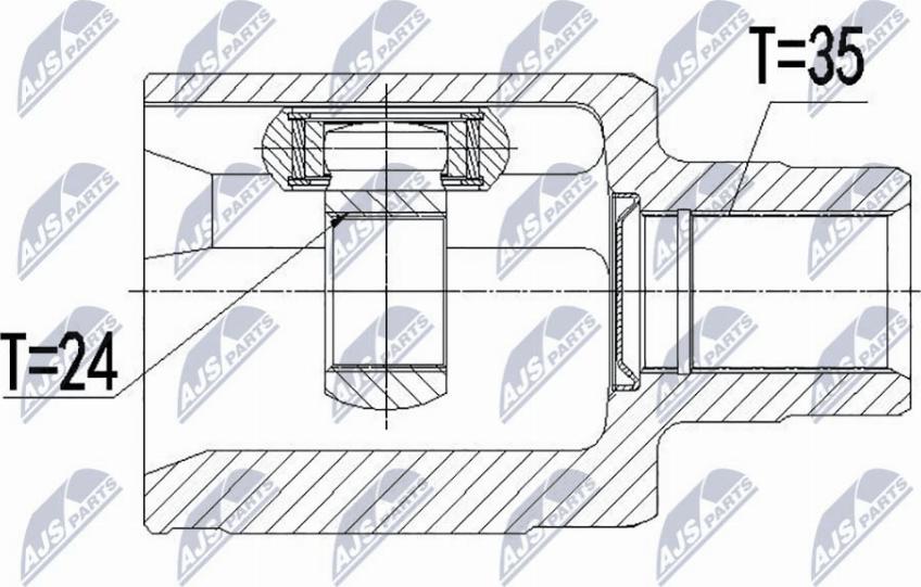 NTY NPW-BM-090 - Kit giunti, Semiasse www.autoricambit.com