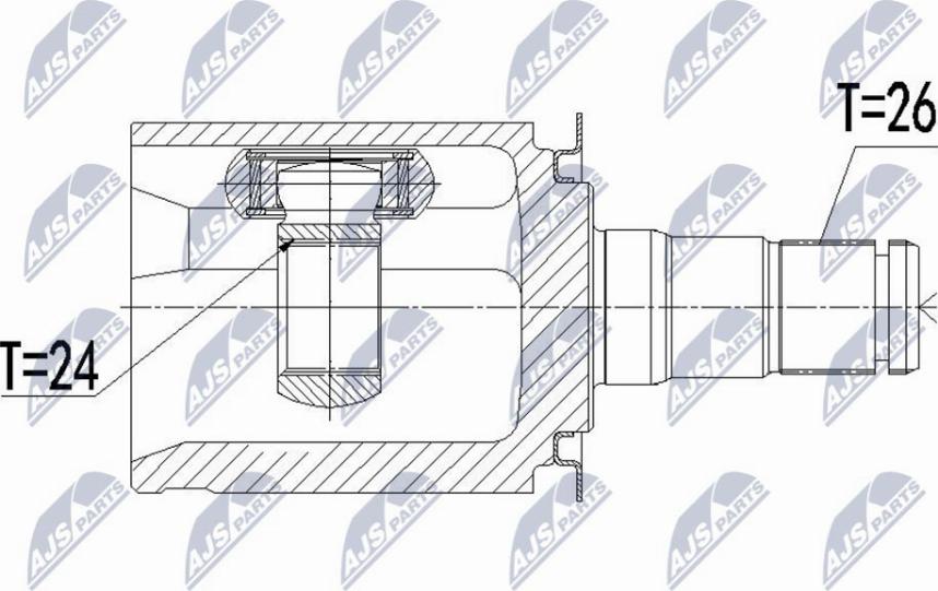 NTY NPW-BM-092 - Kit giunti, Semiasse www.autoricambit.com