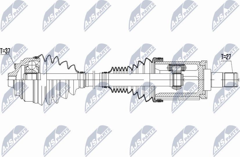 NTY NPW-BM-045 - Albero motore/Semiasse www.autoricambit.com