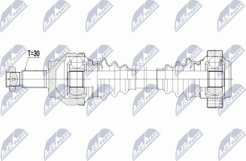 NTY NPW-BM-043 - Albero motore/Semiasse www.autoricambit.com