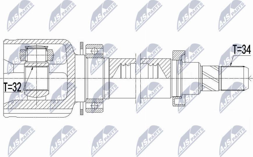 NTY NPW-BM-084 - Kit giunti, Semiasse www.autoricambit.com