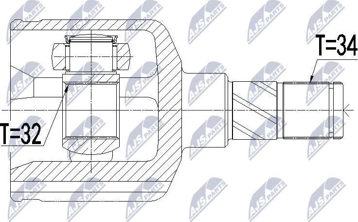 NTY NPW-BM-082 - Kit giunti, Semiasse www.autoricambit.com