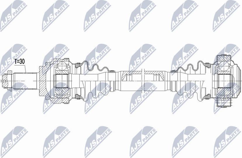 NTY NPW-BM-038 - Albero motore/Semiasse www.autoricambit.com