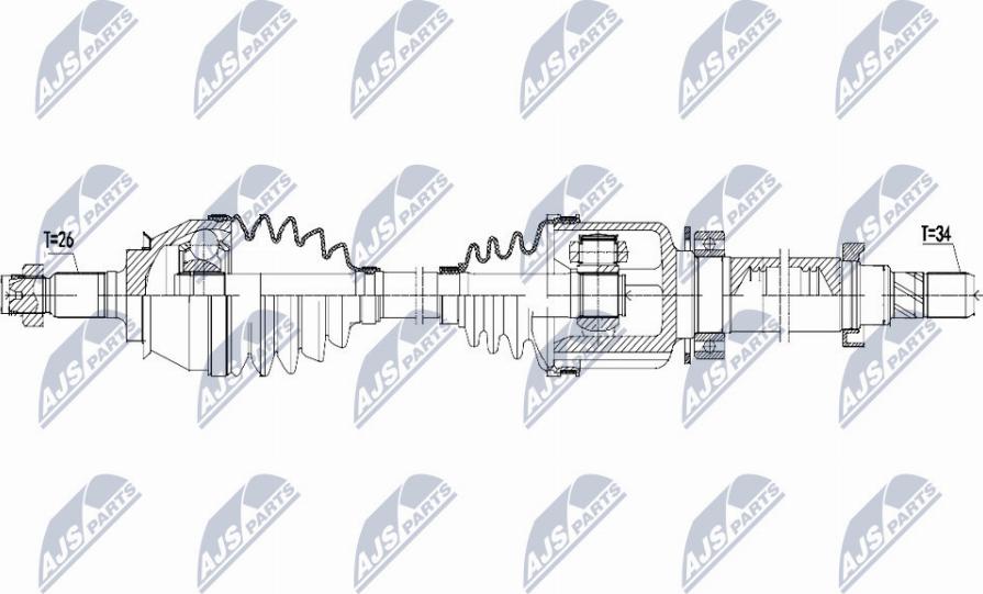 NTY NPW-BM-158 - Albero motore/Semiasse www.autoricambit.com