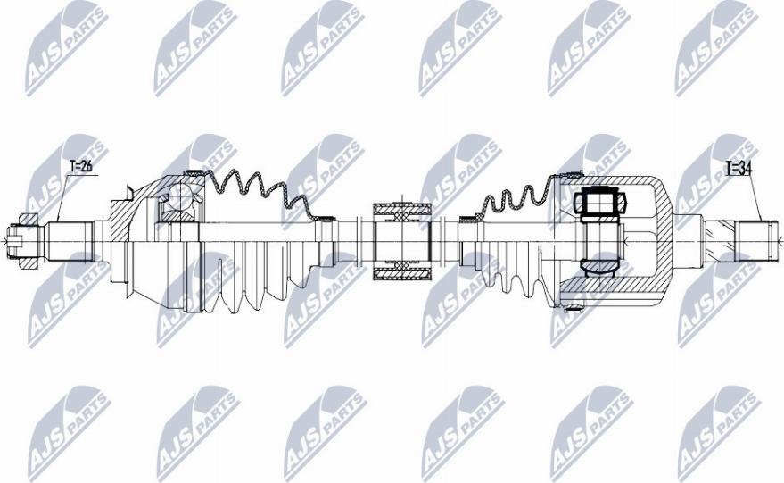 NTY NPW-BM-157 - Albero motore/Semiasse www.autoricambit.com