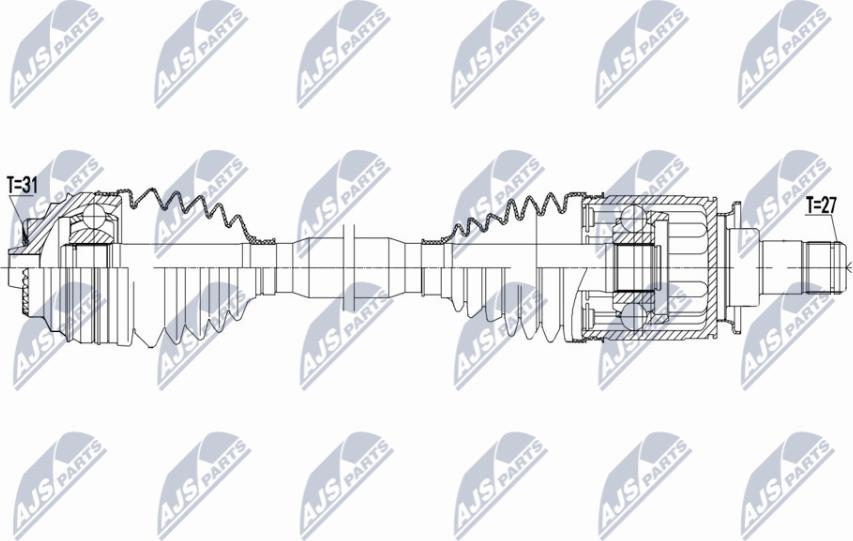 NTY NPW-BM-181 - Albero motore/Semiasse www.autoricambit.com