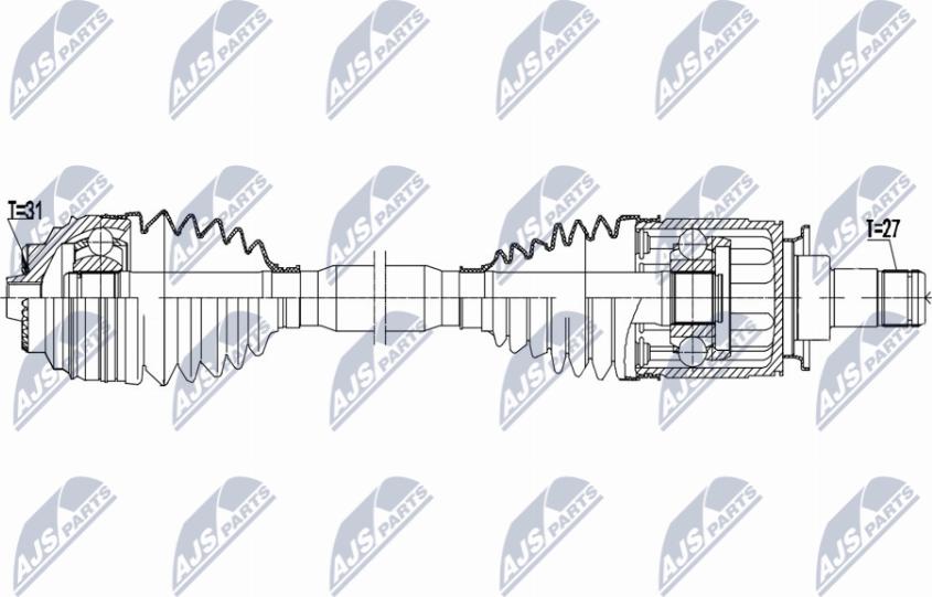 NTY NPW-BM-182 - Albero motore/Semiasse www.autoricambit.com