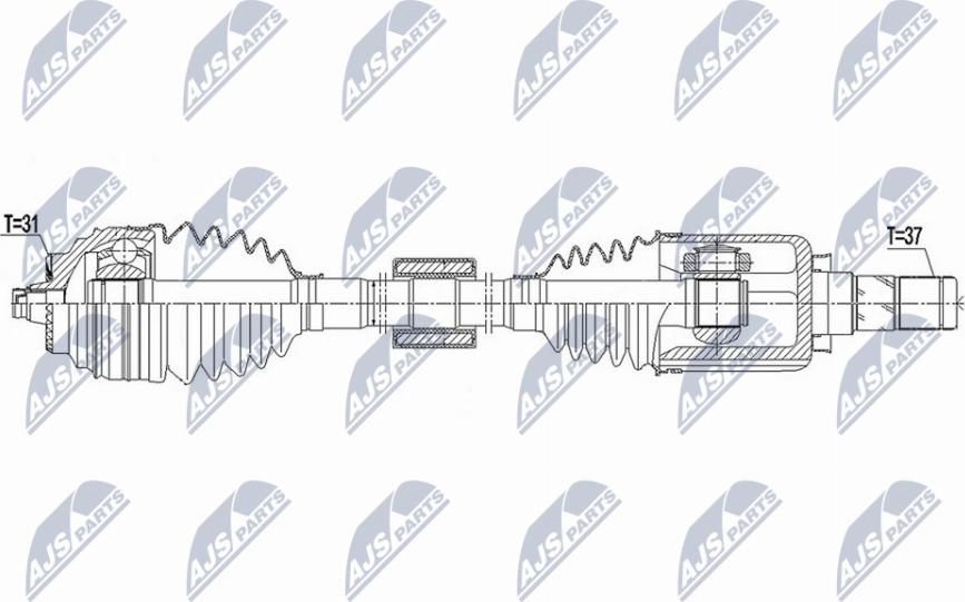 NTY NPW-BM-170 - Albero motore/Semiasse www.autoricambit.com