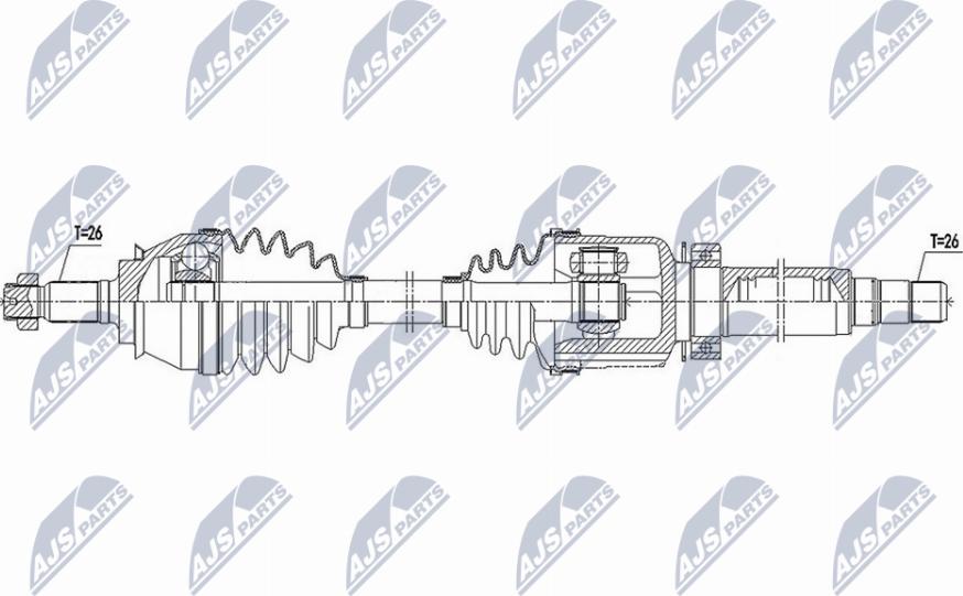 NTY NPW-BM-173 - Albero motore/Semiasse www.autoricambit.com