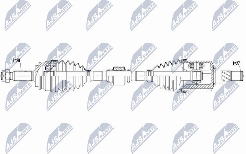 NTY NPW-CH-060 - Albero motore/Semiasse www.autoricambit.com