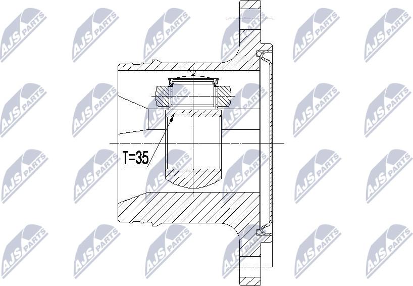 NTY NPW-CH-073 - Kit giunti, Semiasse www.autoricambit.com