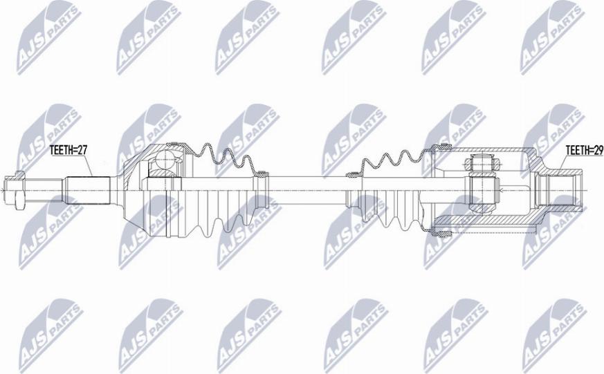 NTY NPW-CH-102 - Albero motore/Semiasse www.autoricambit.com