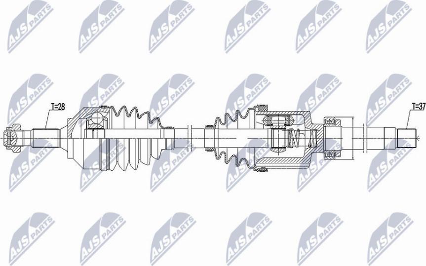 NTY NPW-CT-099 - Albero motore/Semiasse www.autoricambit.com