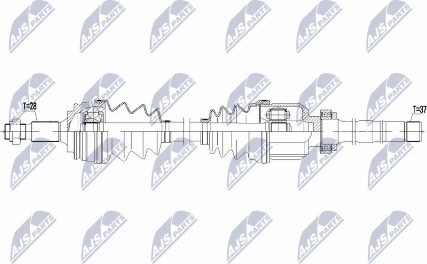 NTY NPW-CT-091 - Albero motore/Semiasse www.autoricambit.com