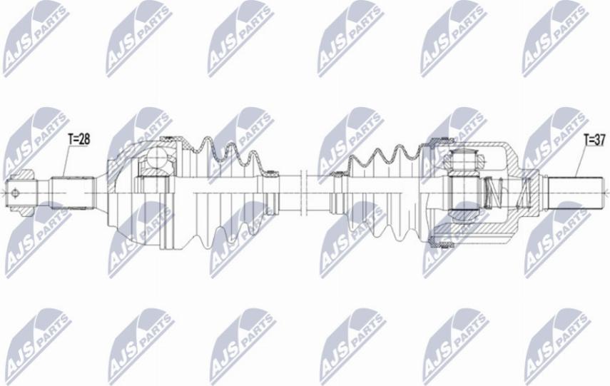 NTY NPW-CT-093 - Albero motore/Semiasse www.autoricambit.com