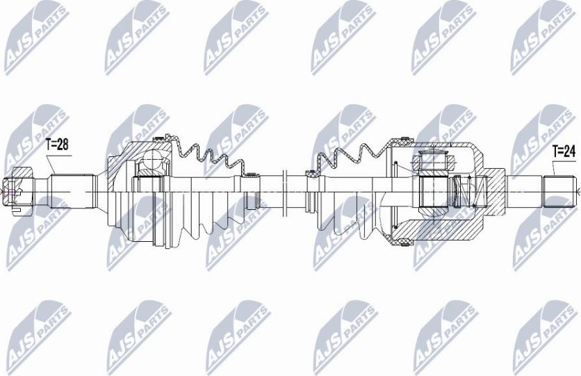 NTY NPW-CT-051 - Albero motore/Semiasse www.autoricambit.com