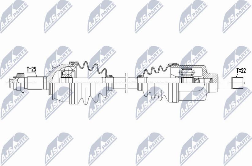 NTY NPW-CT-069 - Albero motore/Semiasse www.autoricambit.com