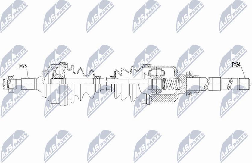 NTY NPW-CT-063 - Albero motore/Semiasse www.autoricambit.com