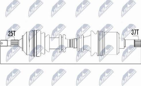 NTY NPW-CT-016 - Albero motore/Semiasse www.autoricambit.com