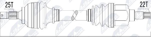 NTY NPW-CT-010 - Albero motore/Semiasse www.autoricambit.com