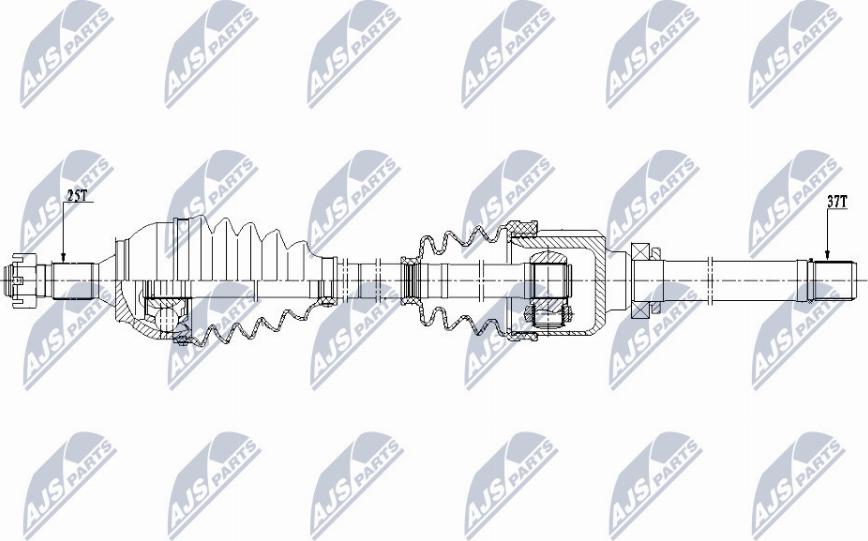 NTY NPW-CT-081 - Albero motore/Semiasse www.autoricambit.com