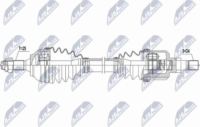 NTY NPW-CT-109 - Albero motore/Semiasse www.autoricambit.com