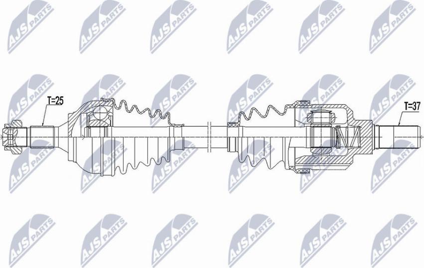 NTY NPW-CT-101 - Albero motore/Semiasse www.autoricambit.com