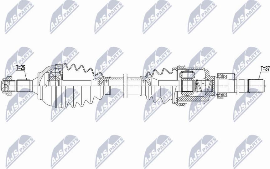 NTY NPW-CT-107 - Albero motore/Semiasse www.autoricambit.com