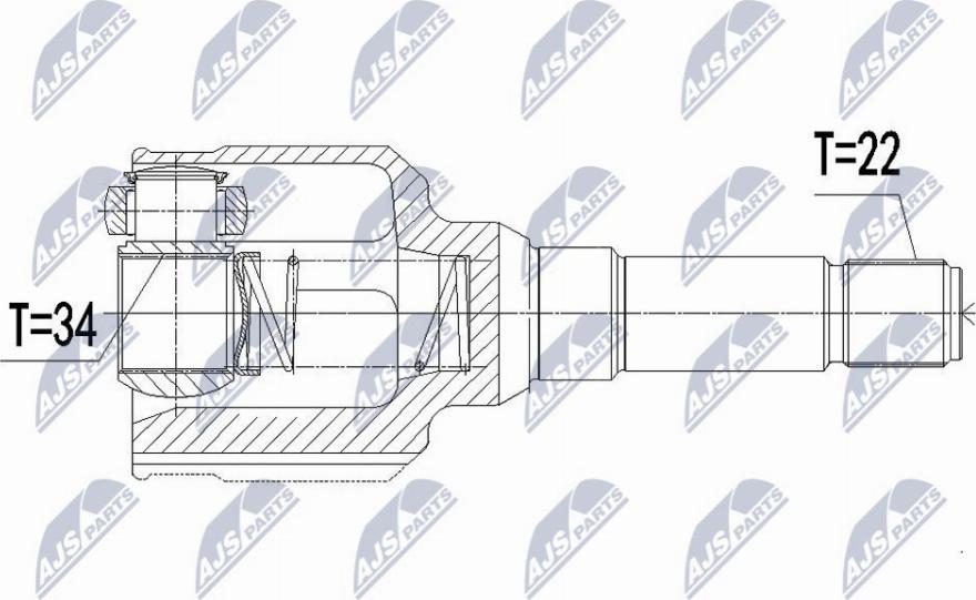 NTY NPW-CT-114 - Kit giunti, Semiasse www.autoricambit.com