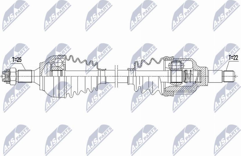 NTY NPW-CT-115 - Albero motore/Semiasse www.autoricambit.com