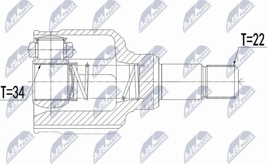 NTY NPW-CT-116 - Kit giunti, Semiasse www.autoricambit.com