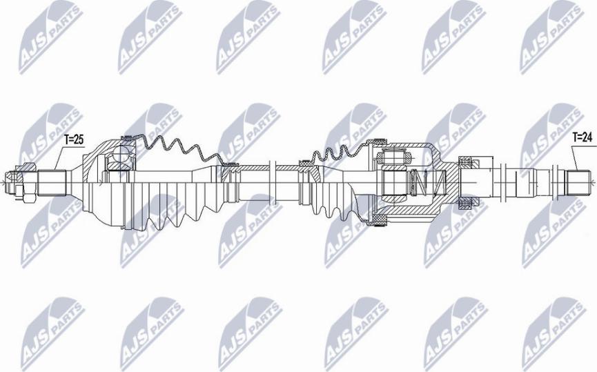 NTY NPW-CT-111 - Albero motore/Semiasse www.autoricambit.com