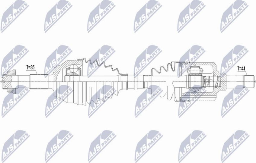 NTY NPW-CT-117 - Albero motore/Semiasse www.autoricambit.com