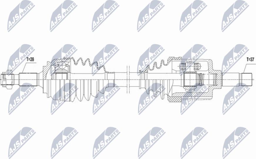 NTY NPW-CT-131 - Albero motore/Semiasse www.autoricambit.com