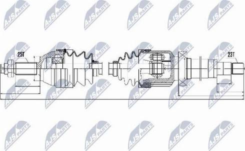 NTY NPW-FR-057 - Albero motore/Semiasse www.autoricambit.com