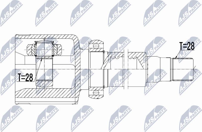 NTY NPW-FR-069 - Kit giunti, Semiasse www.autoricambit.com