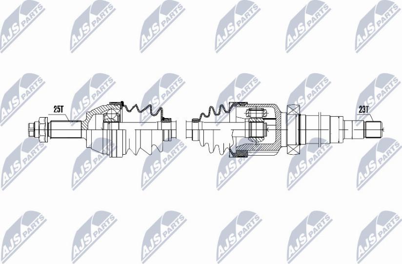 NTY NPW-FR-030 - Albero motore/Semiasse www.autoricambit.com