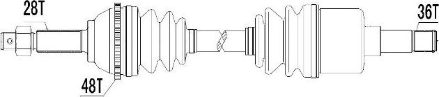 NTY NPW-FR-031 - Albero motore/Semiasse www.autoricambit.com