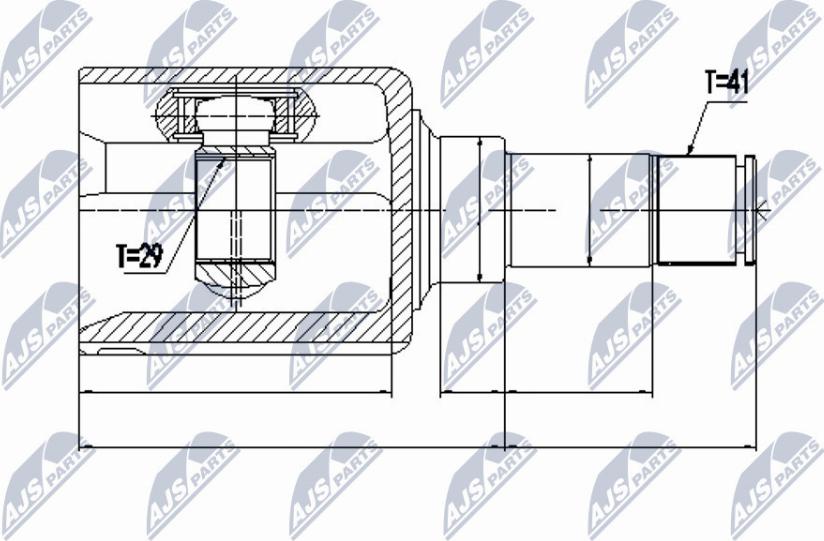 NTY NPW-FR-077 - Kit giunti, Semiasse www.autoricambit.com