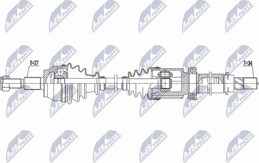 NTY NPW-FR-141 - Albero motore/Semiasse www.autoricambit.com