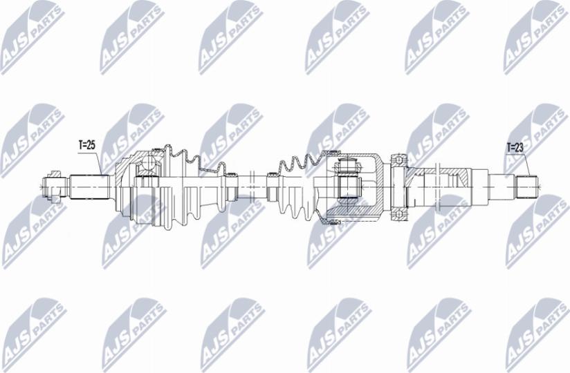 NTY NPW-FR-168 - Albero motore/Semiasse www.autoricambit.com