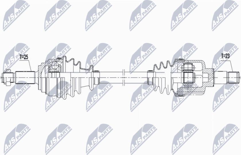 NTY NPW-FR-167 - Albero motore/Semiasse www.autoricambit.com