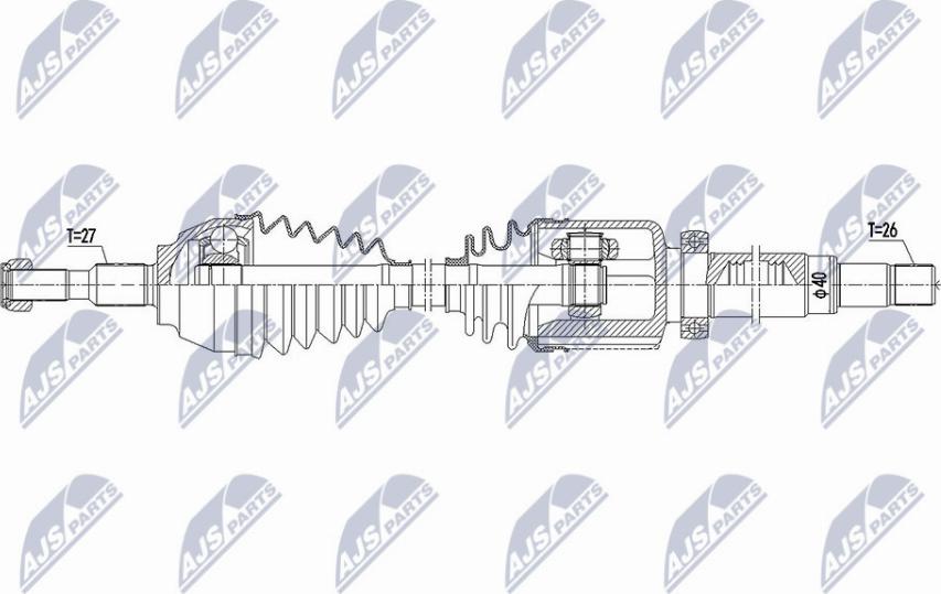 NTY NPW-FR-115 - Albero motore/Semiasse www.autoricambit.com