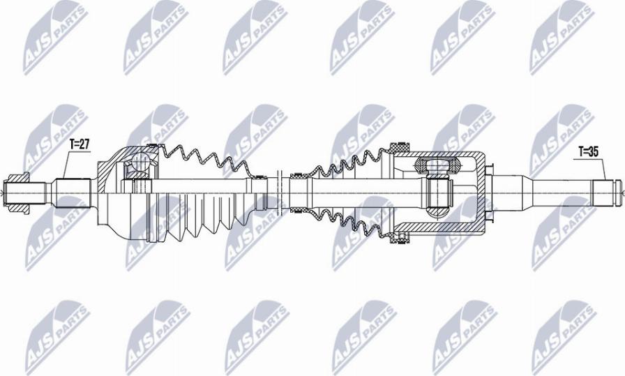 NTY NPW-FR-133 - Albero motore/Semiasse www.autoricambit.com