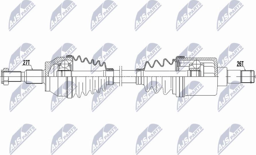 NTY NPW-FR-129 - Albero motore/Semiasse www.autoricambit.com