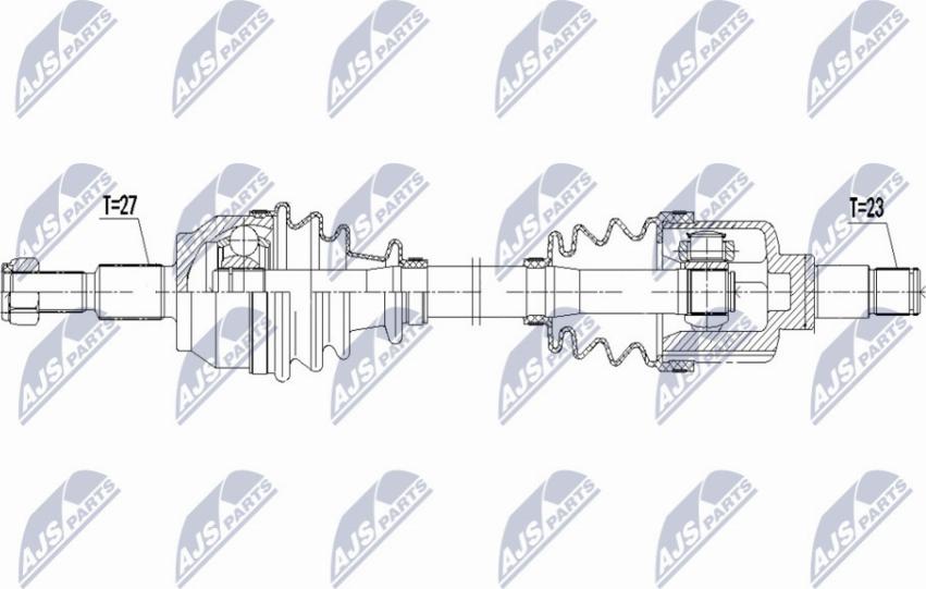 NTY NPW-FR-121 - Albero motore/Semiasse www.autoricambit.com