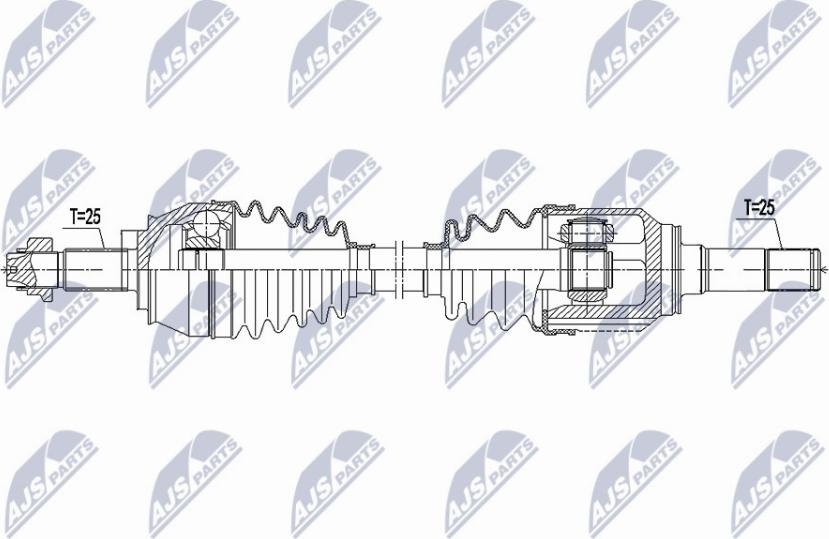 NTY NPW-FT-049 - Albero motore/Semiasse www.autoricambit.com