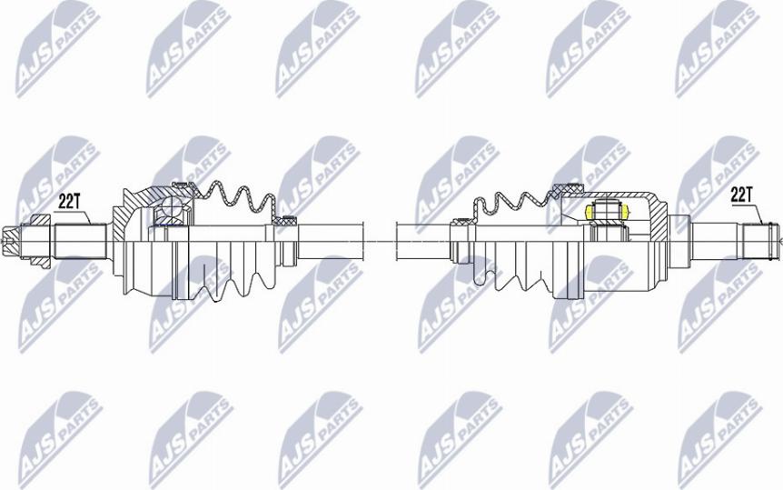 NTY NPW-FT-060 - Albero motore/Semiasse www.autoricambit.com